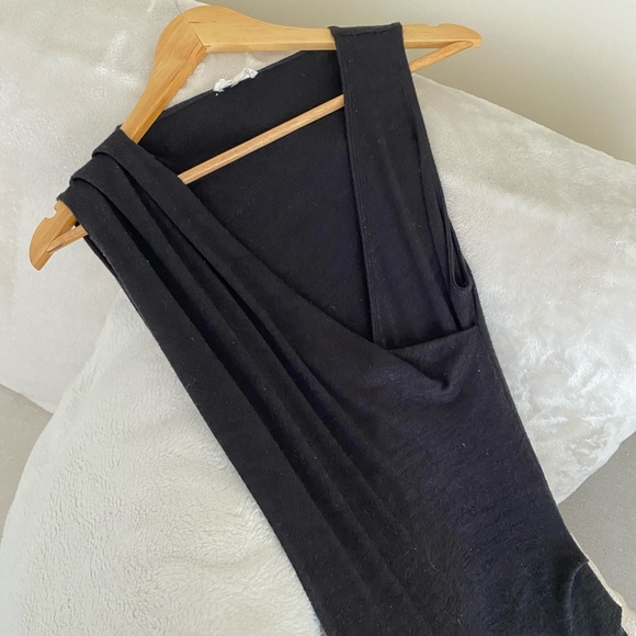 Wilfred Free Black Knit Maxi Dress - Picture 3 of 9